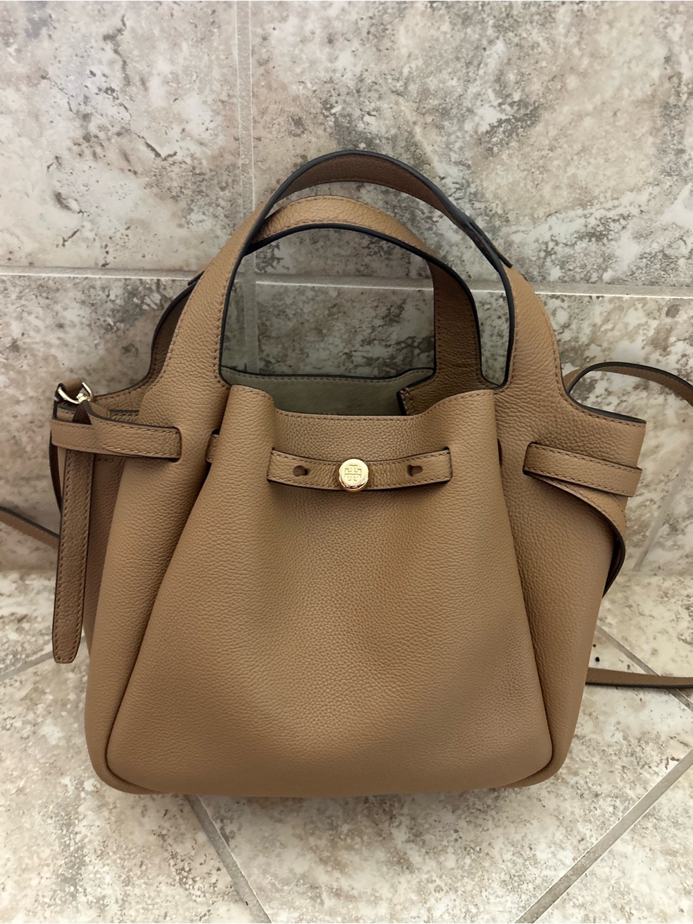 Tory  Burch Romy Moose Brown Handbag Crossbody Bag $595 100% auth nwot